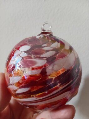 ZORZA Poland Hand Made Glass Ball  NEW In Box